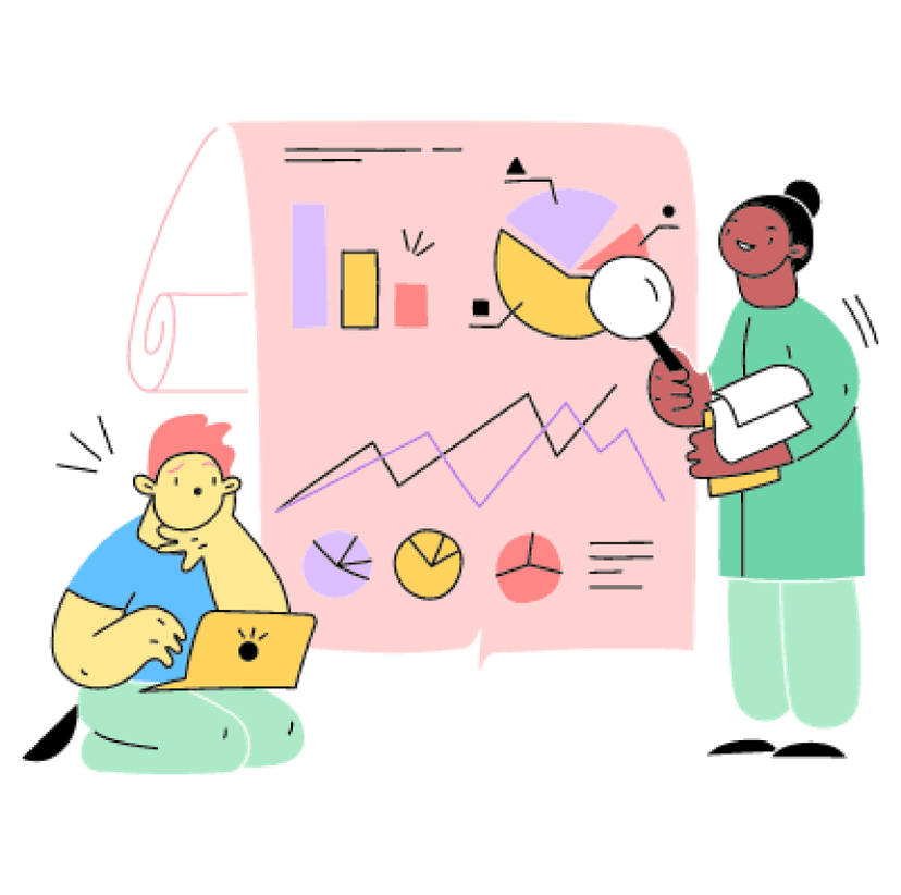 Illustration of learning and growth